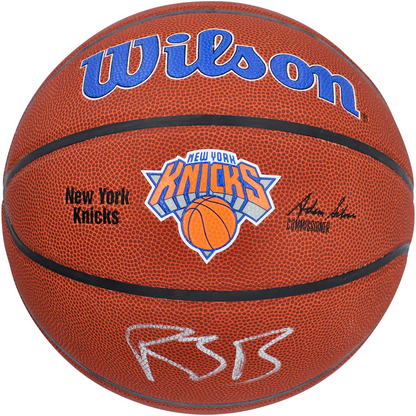 RJ Barrett Signed New York Knicks  Wilson Team Logo Basketball (Fanatics)