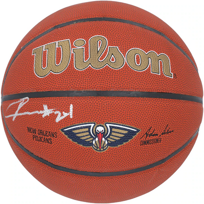 Jordan Hawkins Signed New Orleans Pelicans  Wilson Team Logo Basketball (Fanatics)