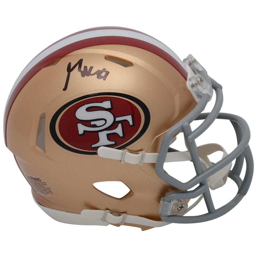 George Kittle San Francisco 49ers Autographed Riddell Mini Helmet (Fanatics)