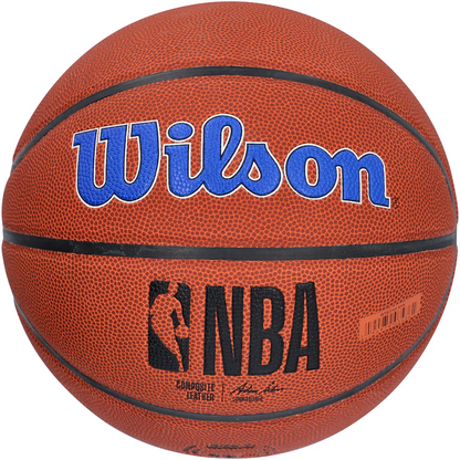 RJ Barrett Signed New York Knicks  Wilson Team Logo Basketball (Fanatics)