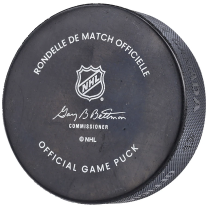 Nathan MacKinnon Signed Colorado Avalanche 2022 Official Game Puck (Fanatics)