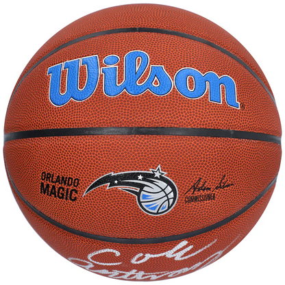 Cole Anthony Signed Orlando Magic  Wilson Team Logo Basketball - Silver Ink (Fanatics)