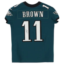 A.J. Brown Signed Philadelphia Eagles Green Nike Elite Jersey (Fanatics)