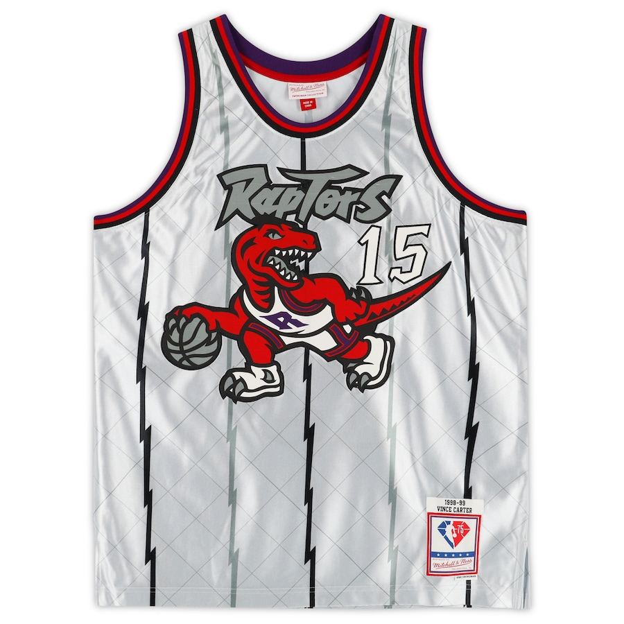 Vince Carter Signed Toronto Raptors  Platinum Mitchell & Ness 1998-1999 Swingman Jersey (Fanatics)