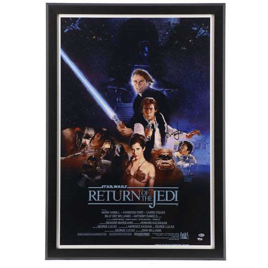 Harrison Ford Autographed Return of the Jedi 30" x 43" Movie Poster - Framed (Beckett)