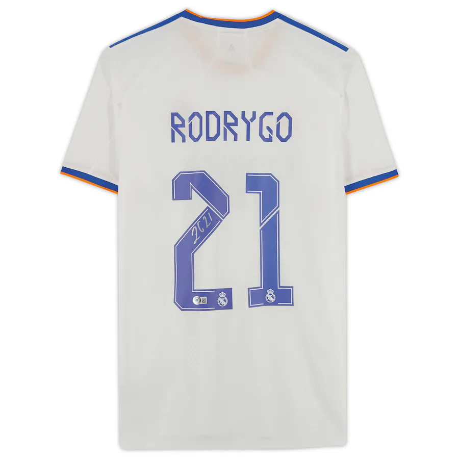 Rodrygo White Signed Real Madrid  Adidas Jersey (Fanatics)