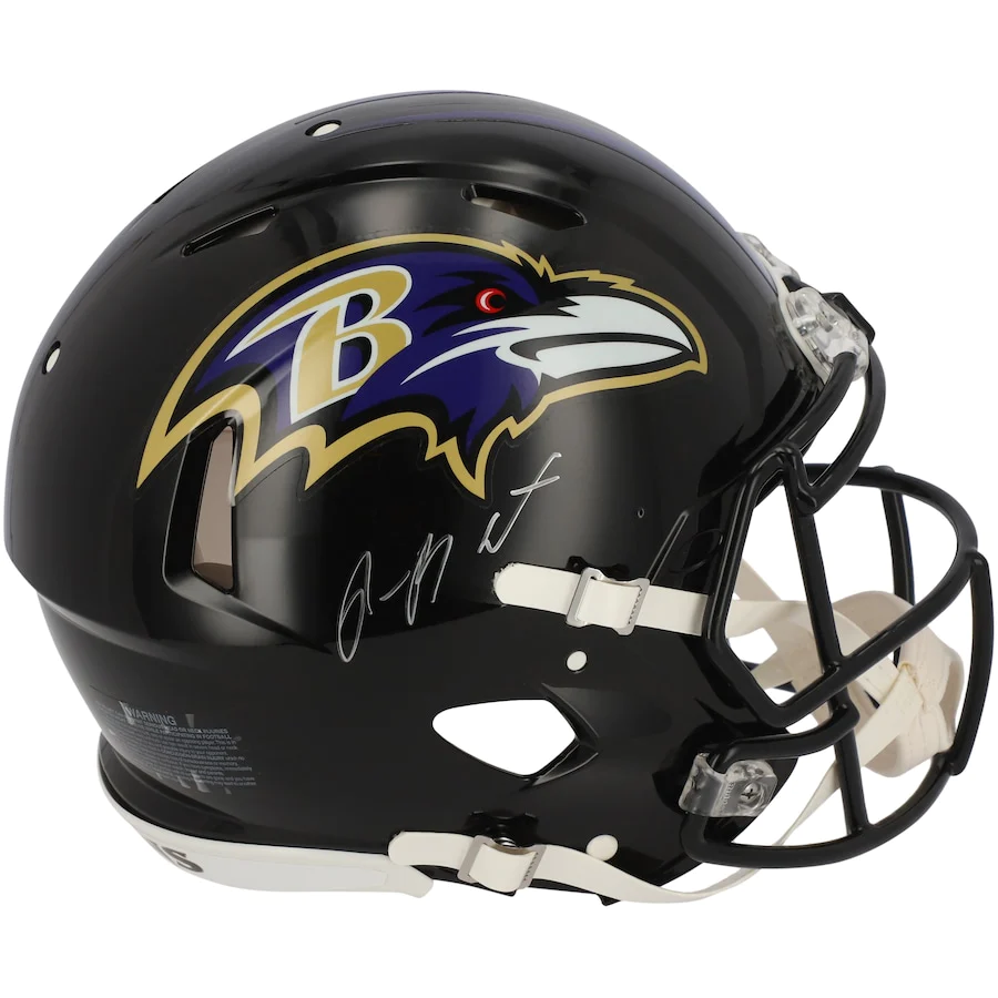 Rashod Bateman Signed Baltimore Ravens Riddell Speed Authentic Helmet (Fanatics)