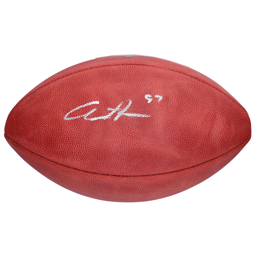 Aidan Hutchinson Signed Official NFL Wilson "Duke" Pro Football - Detroit Lions (Fanatics)