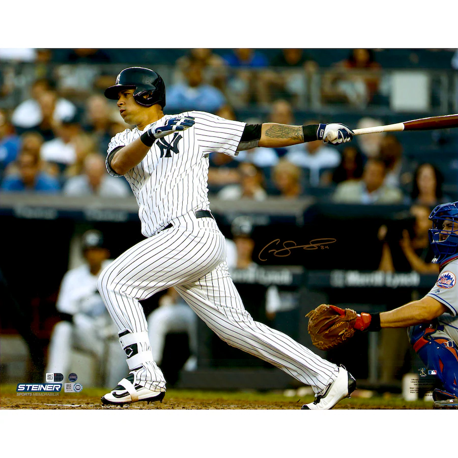 Gary Sanchez Signed New York Yankees 16" x 20" Hitting Photograph (Fanatics)