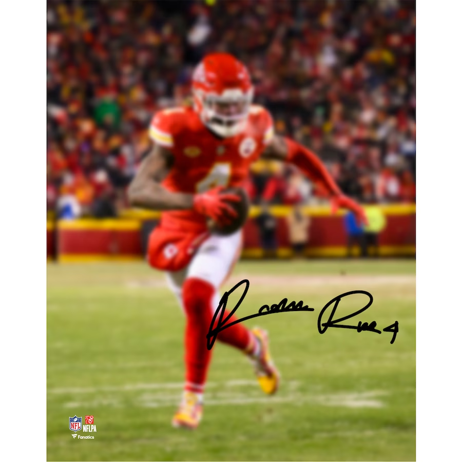 Rashee Rice Kansas City Chiefs Autographed Super Bowl LVIII Champions 8" x 10" Photograph (Fanatics)