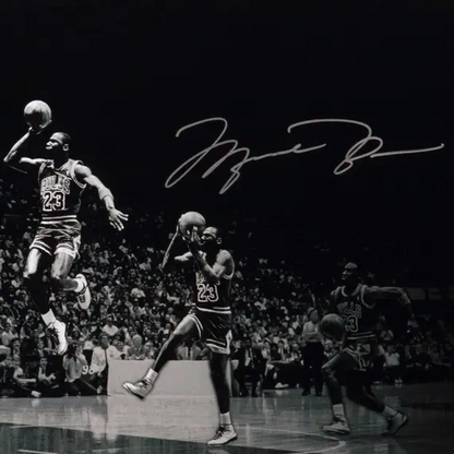 Michael Jordan Signed  "We Have Liftoff" 44x24 Framed (Upper Deck)