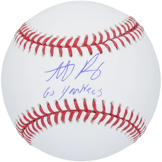 Anthony Rizzo Signed New York Yankees Baseball with "Go Yankees" Inscription (Fanatics)