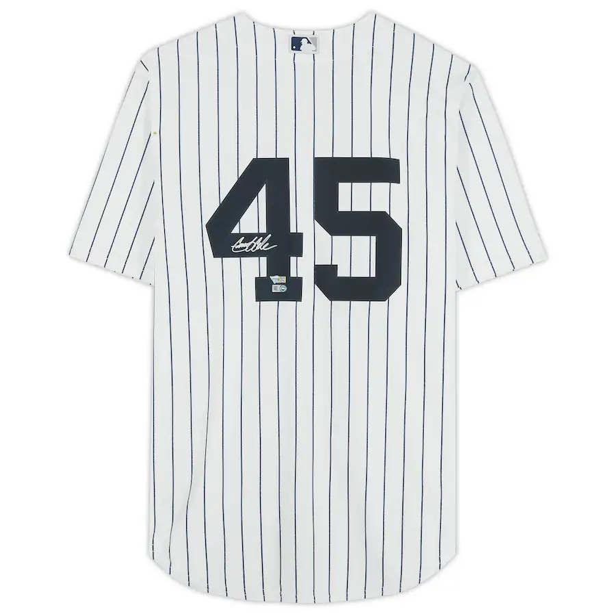 Gerrit Cole Signed New York Yankees White Nike Replica Jersey (Fanatics)