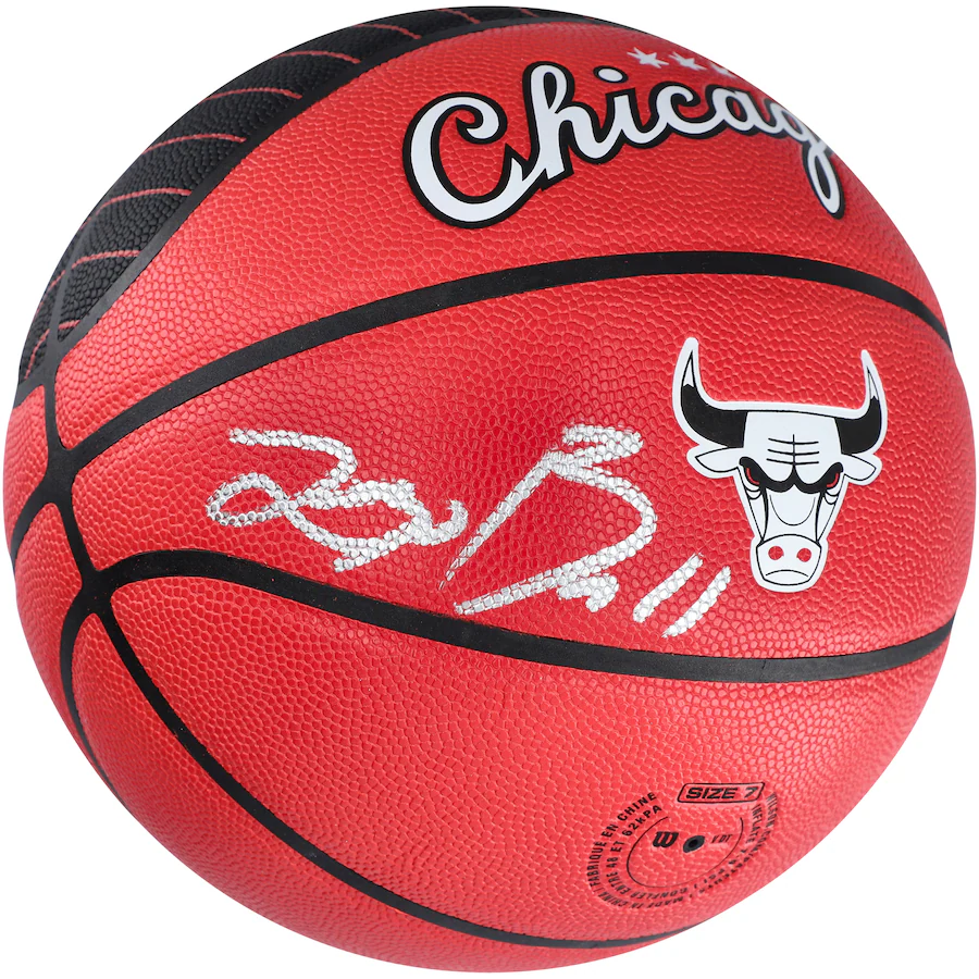 Lonzo Ball Signed Chicago Bulls  Wilson City Edition Collectors Basketball (Fanatics)