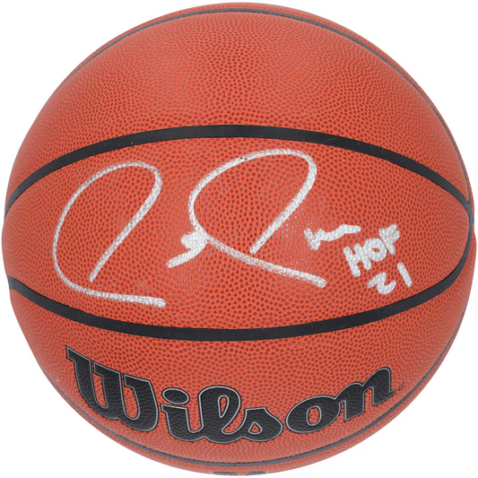 Paul Pierce  Signed Boston Celtics  Wilson Authentic Series Indoor/Outdoor Basketball with "HOF 21" Inscription (Fanatics)