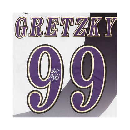 Wayne Gretzky Signed 1995-96 Los Angeles Kings Third Jersey M&N (Upper Deck)