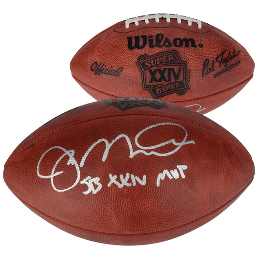 Joe Montana Signed Official NFL Wilson Super Bowl XXIV Pro Football with "SB XXIV MVP" Inscription - San Francisco 49ers (Fanatics)