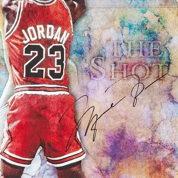 Michael Jordan Signed “The Shot” 24 x 36 (Upper Deck)