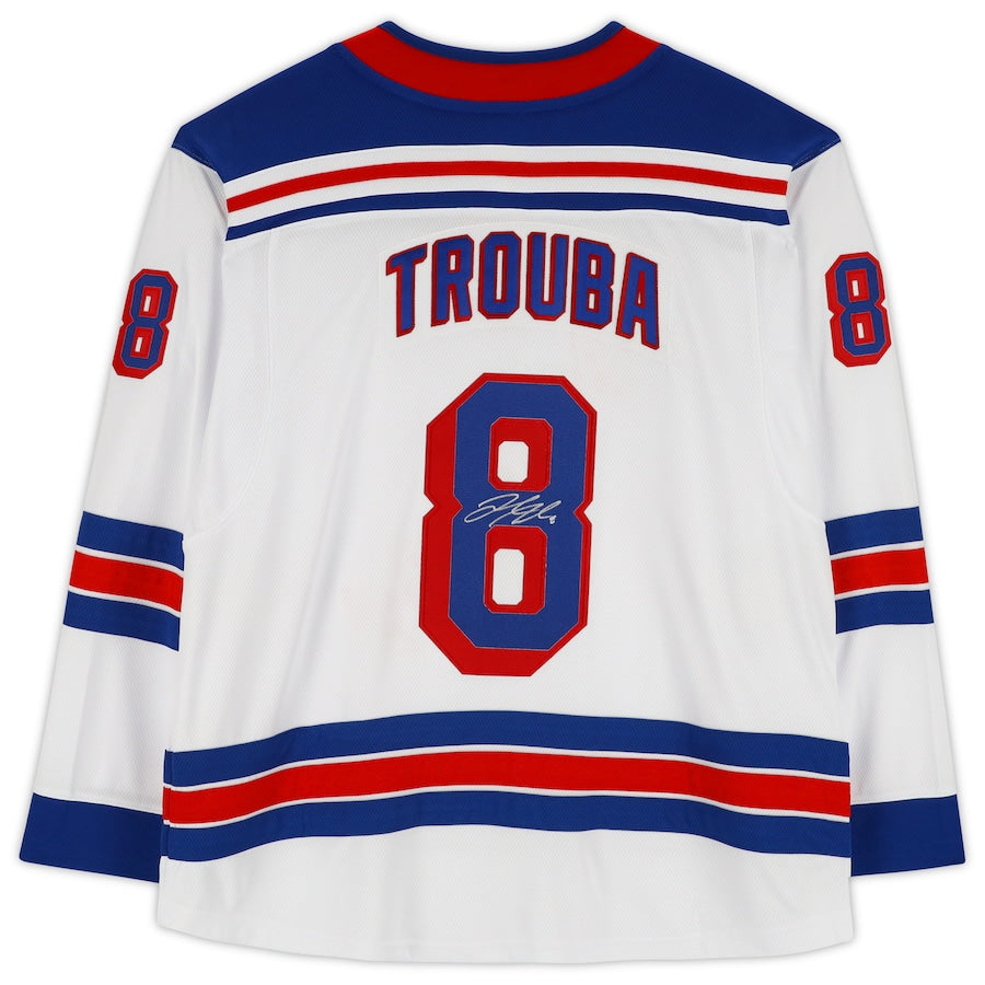 Jacob Trouba Signed New York Rangers White Fanatics Breakaway Jersey (Fanatics)