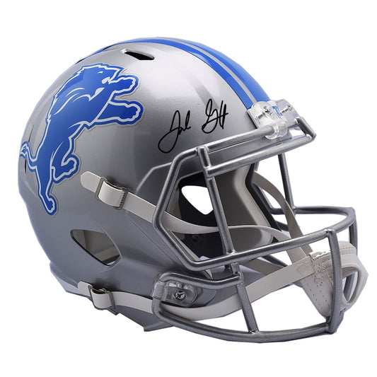 Jared Goff Signed Detroit Lions Riddell Speed Replica Helmet (Fanatics)