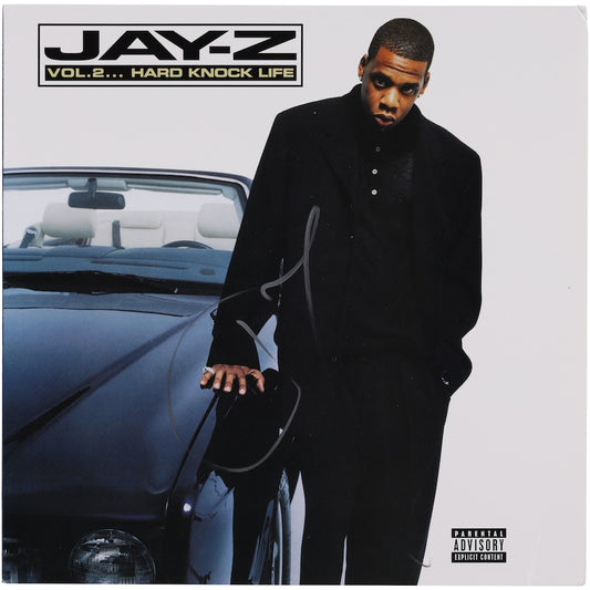 Jay-Z Autographed Vol. 2 Hard Knock Life Album Cover (Beckett)