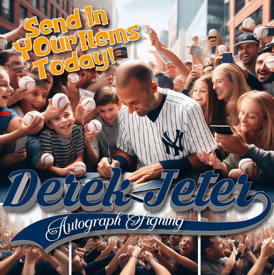 Derek Jeter Autograph Signing Send-In Signature