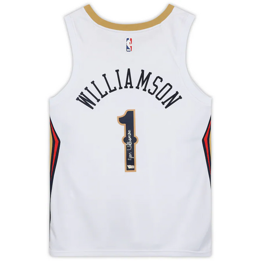 Zion Williamson Signed New Orleans Pelicans Nike White Swingman Jersey (Fanatics)