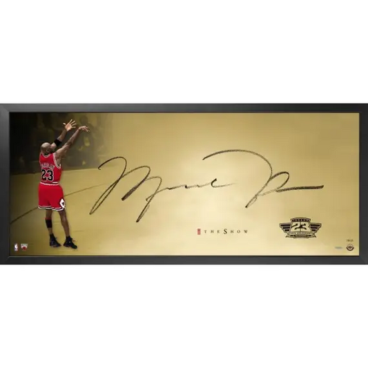 Michael Jordan Signed  “The Show The Last Shot 25th Anniversary Gold” (Upper Deck)