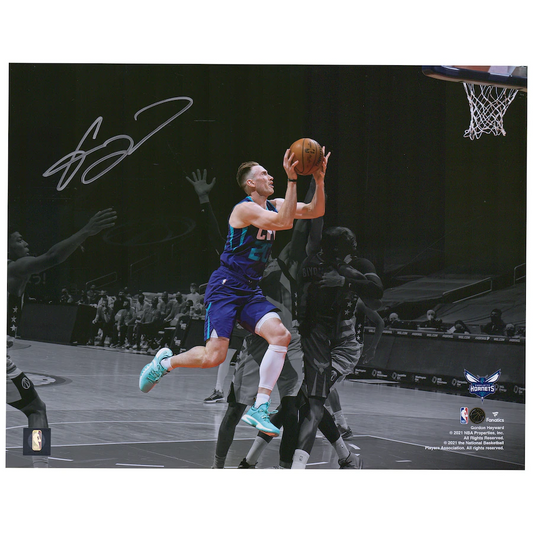 Gordon Hayward Signed Charlotte Hornets 11'' x 14'' Spotlight Photograph (Fanatics)