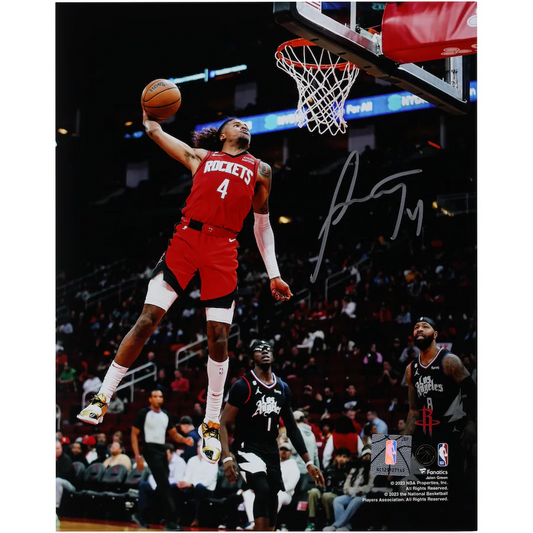 Jalen Green Signed Houston Rockets  8" x 10" Dunk vs. Los Angeles Clippers Photograph (Fanatics)