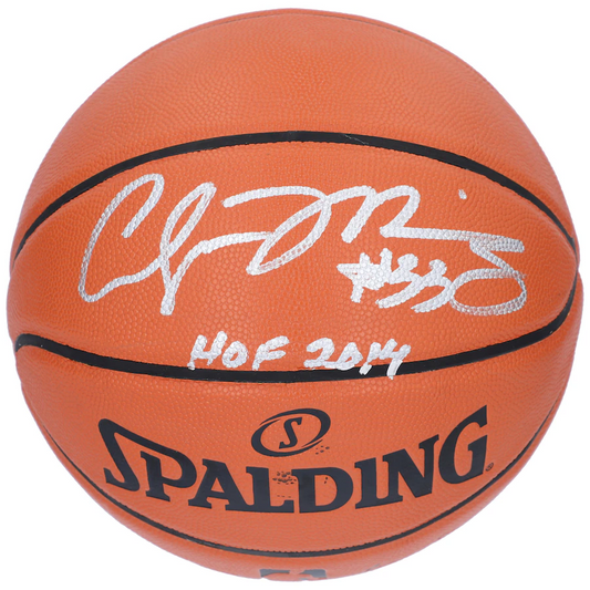 Alonzo Mourning Signed Miami Heat  Spalding Indoor/Outdoor Basketball with "HOF 2014" Inscription (Fanatics)