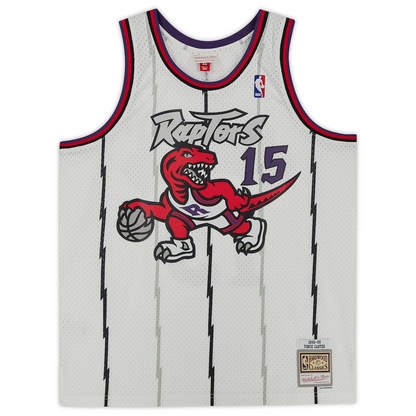 Vince Carter Signed Toronto Raptors  White 1998 Mitchell & Ness Swingman Jersey (Fanatics)