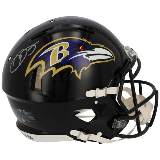 Odell Beckham Jr. Signed Baltimore Ravens Riddell Speed Authentic Helmet (Fanatics)