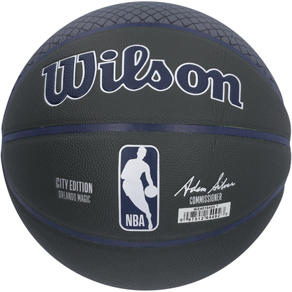 Jalen Suggs  Signed Orlando Magic  Black 2022-2023 Edition Wilson City Collector Basketball (Fanatics)