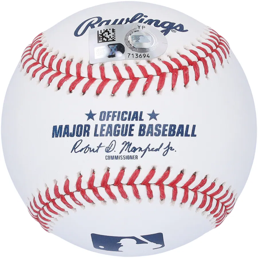 Jose Trevino Signed New York Yankees Baseball with "22 AL Platinum Glove" Inscription (Fanatics)