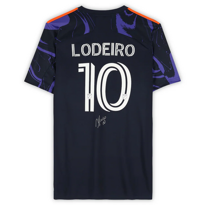 Nicolas Lodeiro Signed Seattle Sounders FC 2021 Purple Jimi Hendrix Adidas Replica Jersey (Fanatics)