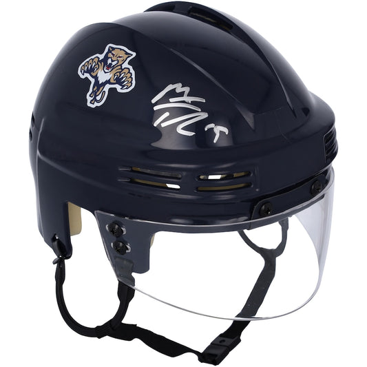Matthew Tkachuk Florida Panthers Autographed Navy Mini Helmet (Fanatics)