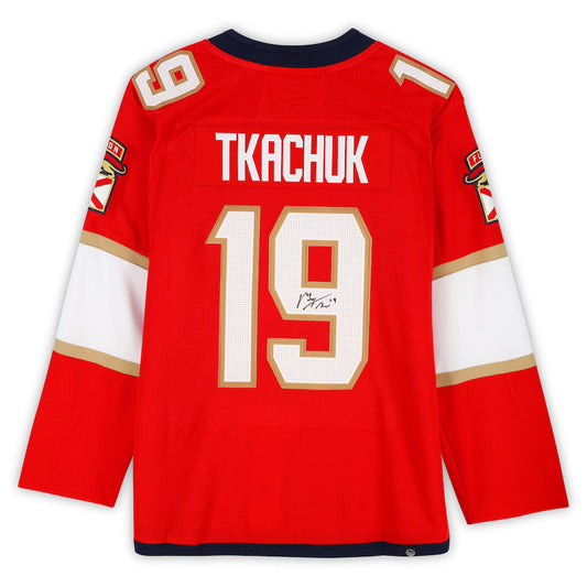 Matthew Tkachuk Florida Panthers Autographed Red NHL Breakaway Jersey (Fanatics)