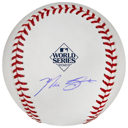 Max Scherzer Signed Texas Rangers 2023 World Series Logo Baseball (Fanatics)