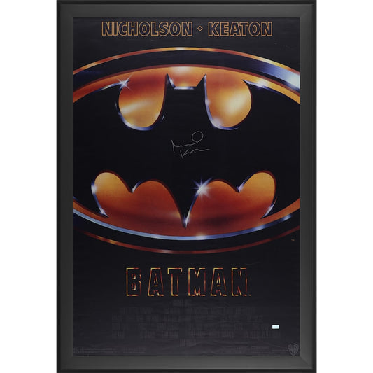 Michael Keaton Batman Autographed 27" x 40" Movie Poster - Framed (Fanatics)