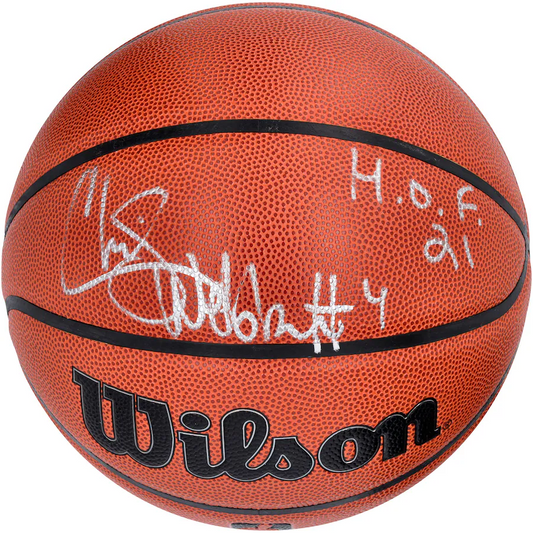 Chris Webber Signed Sacramento Kings  Wilson Authentic Series Indoor/Outdoor Basketball with "H.O.F. 21" Inscription (Fanatics)