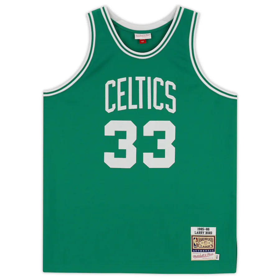 Larry Bird  Signed Boston Celtics  Mitchell & Ness Kelly Green 1985-1986 Authentic Jersey with "HOF 1998" Inscription - Limited Edition of 133 (Fanatics)