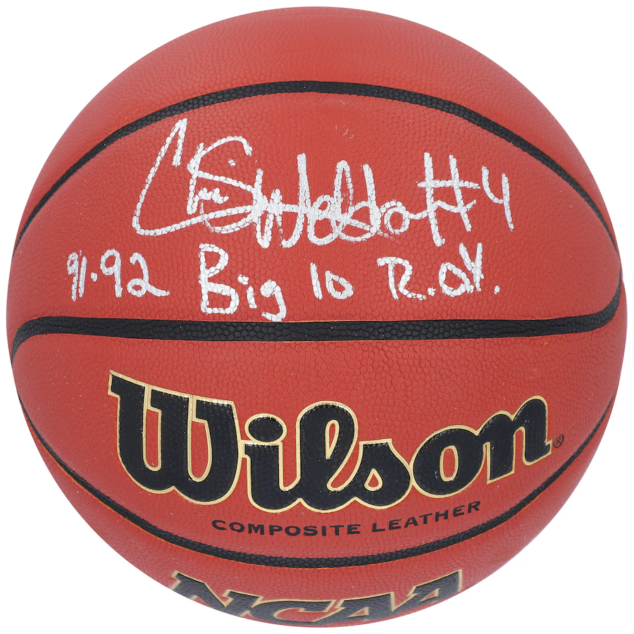 Chris Webber Michigan Wolverines Signed Wilson Indoor/Outdoor Basketball  (Fanatics)