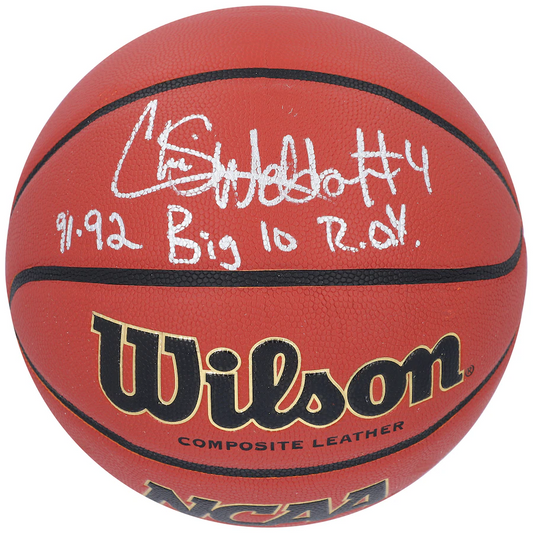 Chris Webber Michigan Wolverines Signed Wilson Indoor/Outdoor Basketball  (Fanatics)