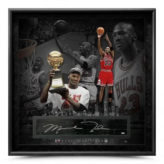 Michael Jordan Signed NBA Game-Used Floor “’98” 42x42 (Upper Deck)