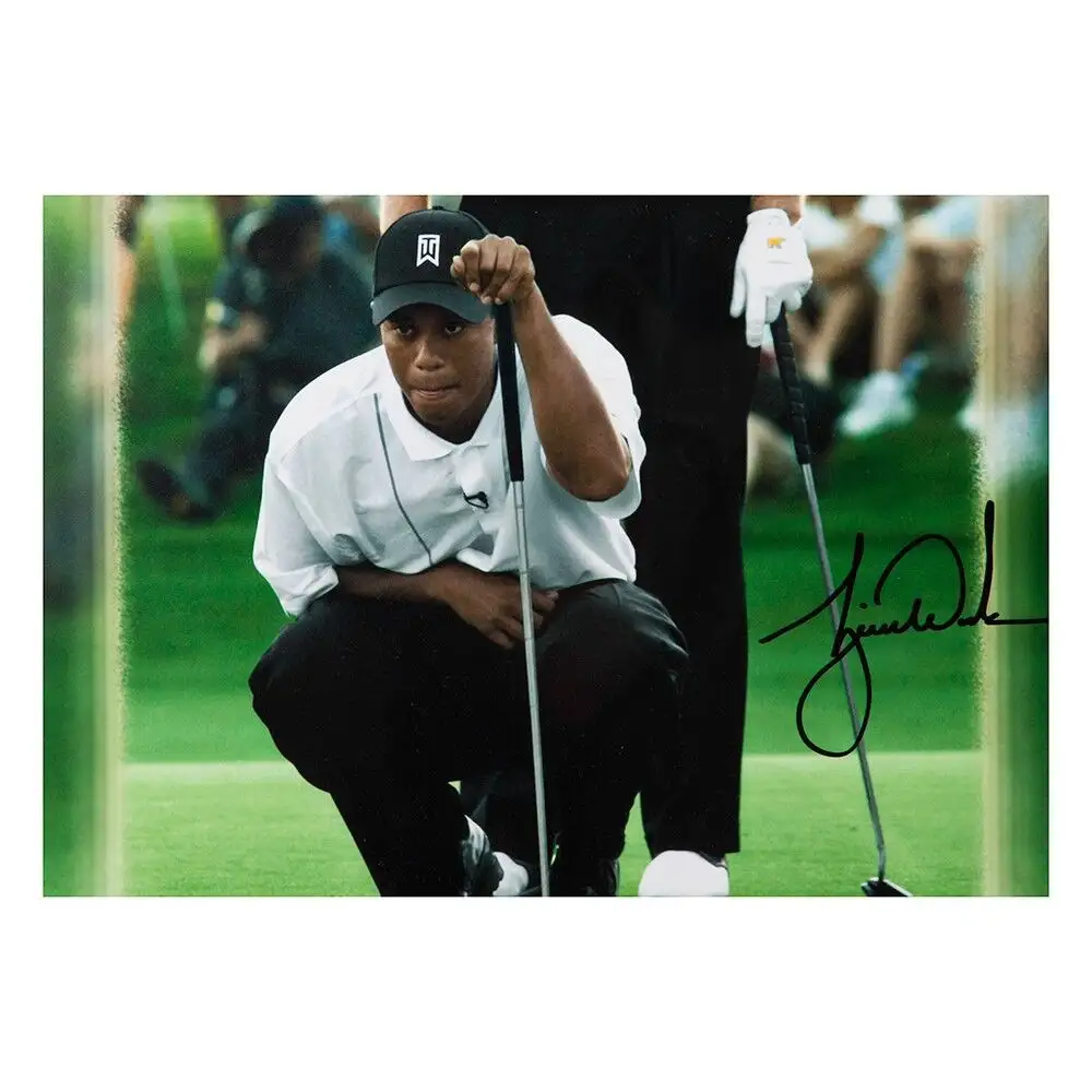 Tiger Woods & Jack Nicklaus Signed 2002 Battle at Bighorn "Match Play" 16 x 20 Photograph (Upper Deck)