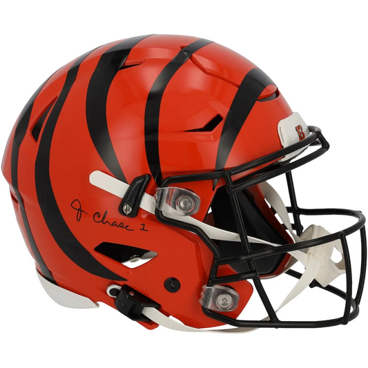 Ja'Marr Chase Signed Cincinnati Bengals Riddell Speed Flex Authentic Helmet (Fanatics)