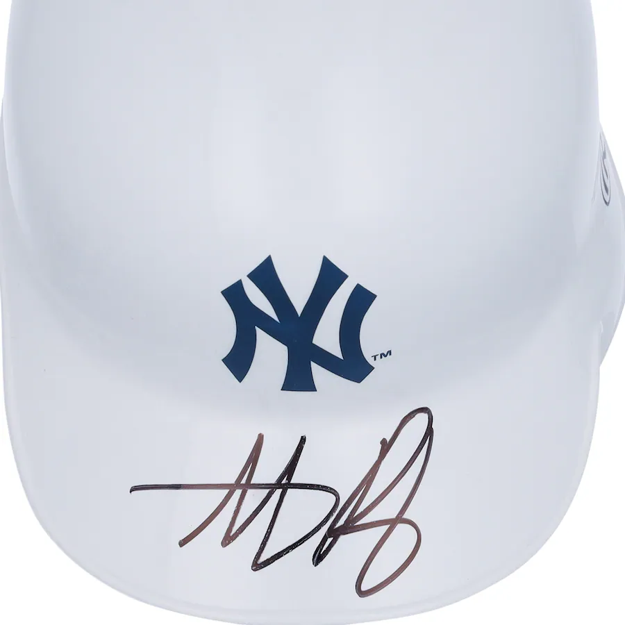 Anthony Rizzo Signed New York Yankees  Alternative Chrome Mini Batting Helmet (Fanatics)