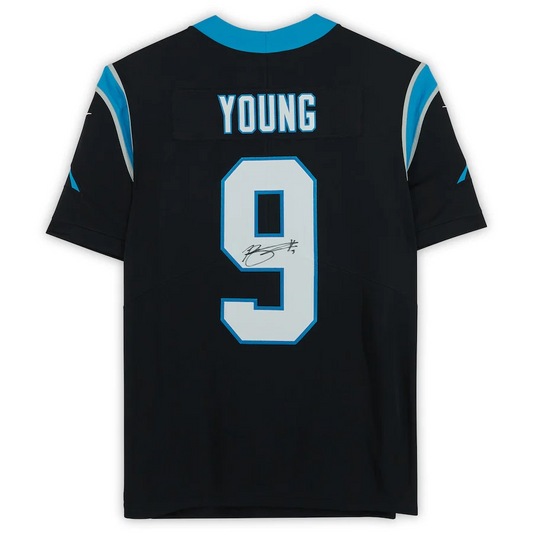 Bryce Young Signed Carolina Panthers Black Nike Limited Jersey (Fanatics)