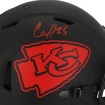 Clyde Edwards-Helaire Kansas City Chiefs Autographed Riddell Eclipse Alternate Speed Authentic Helmet (Fanatics)